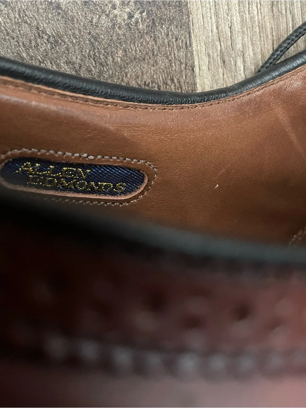 Allen Edmonds McAllister Cambridge Wingtip Oxford Dress Shoe Brown Men's